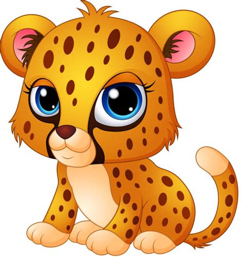 Royalty Free Cartoon Of The Cheetah Cubs Clip Art, Vector Images & Illustrations - iStock