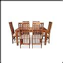 Jeen Wood Sheesham Teak Wood Wooden Dining Table 6 Seater Wood Dining ...
