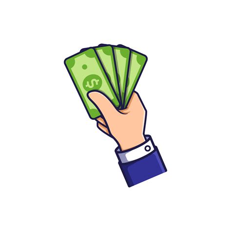 hand holding money vector illustration 5835168 Vector Art at Vecteezy