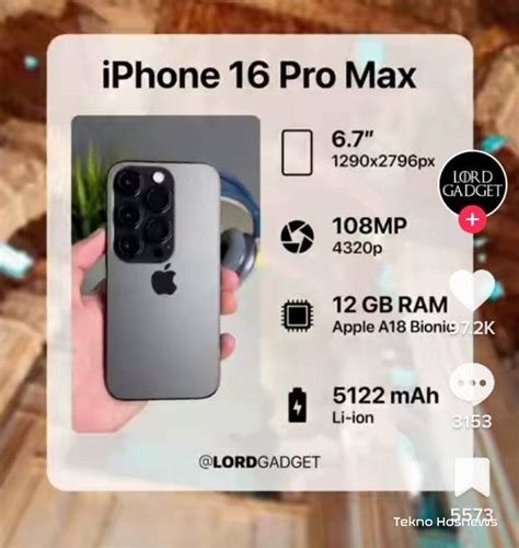 iPhone 16 Pro Max release date Punya Layar yang Lebih Besar