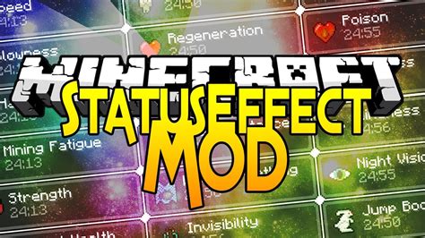 Minecraft Mods - Status Effect HUD - Improve your PVP ! 1.7.10 - YouTube