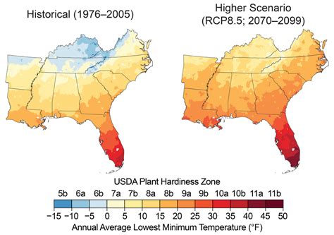 Projected Changes in Plant Hardiness Zones :: North Carolina Institute ...