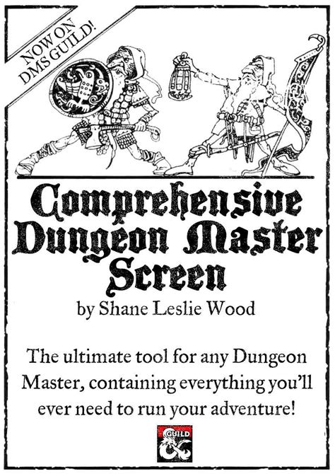 Comprehensive Dungeon Master Screen - Dungeon Masters Guild | Dungeon ...