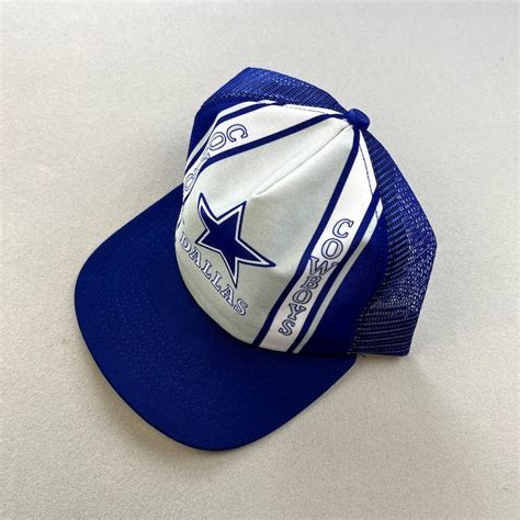 Vintage Vintage Dallas Cowboys Hat Snapback Trucker Blue New Era 80s ...