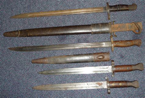 Lot 307 - Four Bayonets:- a British Pattern 1888 MkII