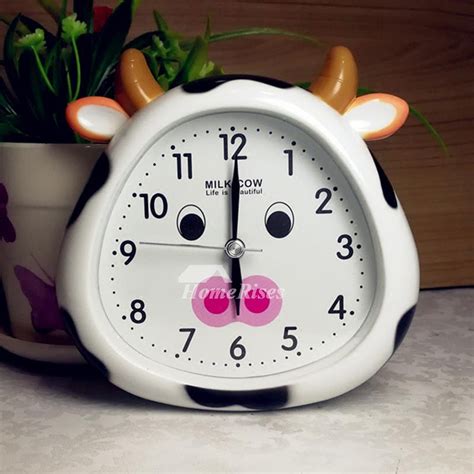 Kids Alarm Clock Cute ABS Plastic Funny Best Decorative White/Red