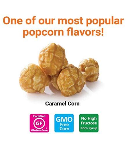 Popcornopolis Gourmet Popcorn - 3 Caramel Corn Cones - Small Storage ...