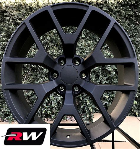 20 inch Chevy Silverado Factory Style Honeycomb Wheels Matte Black Rims 6x139.7