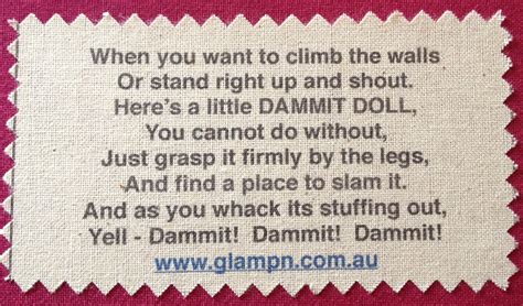 Dammit Doll verse | Dammit doll, Yarn dolls, Dolls handmade