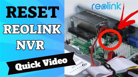 How to reset Reolink NVR [ Reset Button ] - YouTube