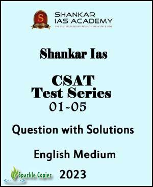 Shankar IAS CAST Test Series 01 To 05 Question With Solutions English ...