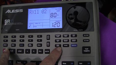 Creating drum patterns for Alesis SR18 Drum Machine - YouTube