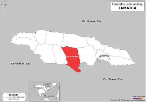 Where is Clarendon Located in Jamaica? | Clarendon Location Map in the ...