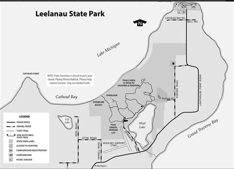 Leelanau State Park Hiking Map