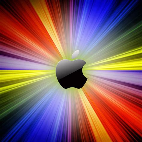 Multi Colored Apple Logo iPad Wallpaper | ipadflava.com