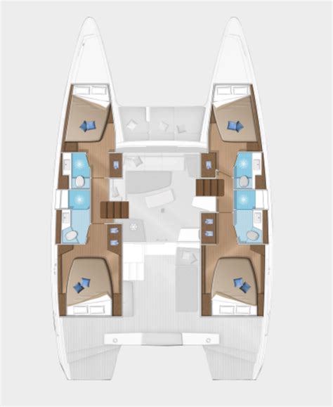 Lagoon 42 layout copy | CV Yachts