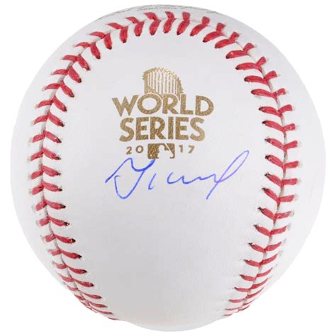 Fanatics Authentic Jose Altuve Houston Astros Autographed 2017 World Series Logo Baseball