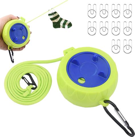 Amazon.com: Retractable Clothesline - Adjustable Travel Clothes Line Retracting Heavy Duty ...