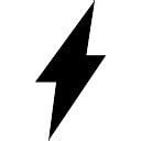 Lightning bolt symbol of flash Icons | Free Download