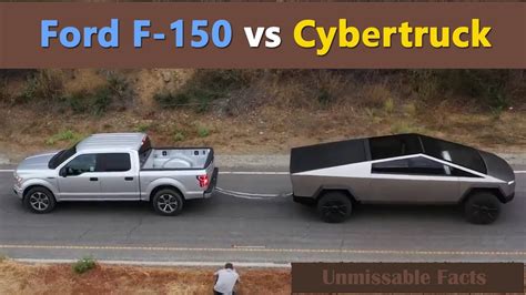 Tesla Cybertruck vs Ford F-150 | Tug of War - Who wins?? - YouTube