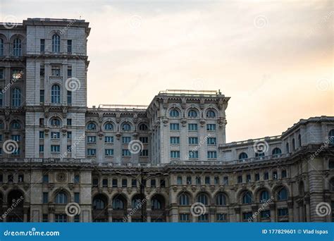 Detail Photo of the Famous Palace of the Parliament Palatul ...