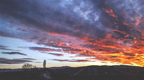 landscape, Sky, Clouds, Warm colors, Fall, Photography, Winter, Horizon, Mountains HD Wallpapers ...