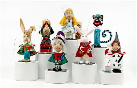 Alice In Wonderland Ornaments Collection - Celistial Art - Handcrafted