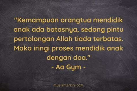 20 Kata Bijak Untuk Orang Tua Dalam Mendidik Anak - Muslim Terkini