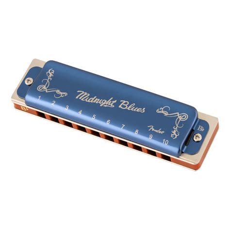 Fender Midnight Blues Harmonica, Key of B Flat at Gear4music