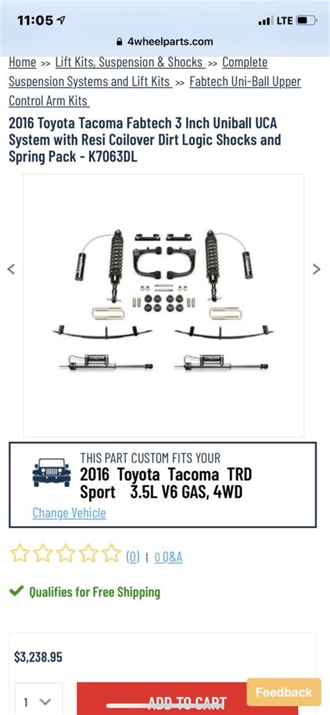 Fabtech 3in lift kit | Tacoma World