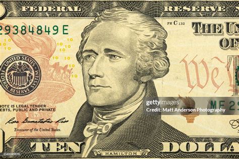 Us Currency Ten Dollar Bill Close Up View High-Res Stock Photo - Getty Images