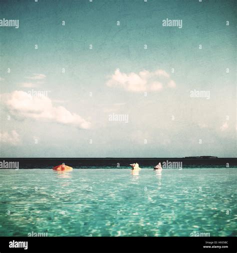 Infinity Pool in Maldives Beauty In Nature Concept Stock Photo - Alamy