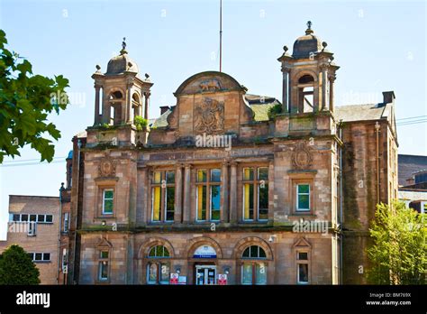 Front facade of Glasgow's Victoria Infirmary, in the Southside of Glasgow. It was opened on 14th ...