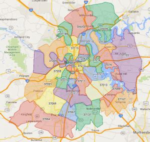 Nashville Tn Zip Code Map – Map Of The World