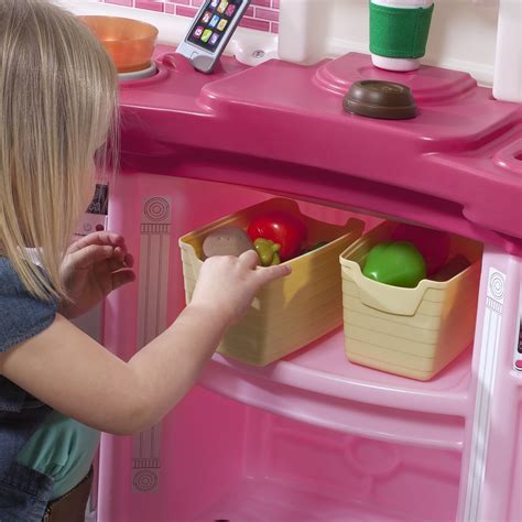 Step2 Fun With Friends Kitchen Pink Kitchen Play Set - Walmart.com | Kids play kitchen, Play ...