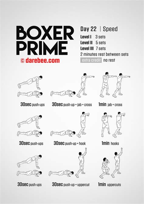 Boxer Prime: 30-Day Fitness Program | Kickboxing workout, Boxer workout, Fighter workout