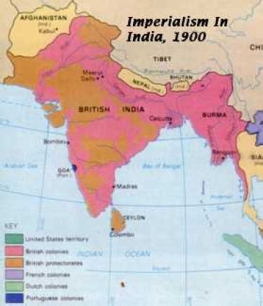 British Colonialism In India - Map of India