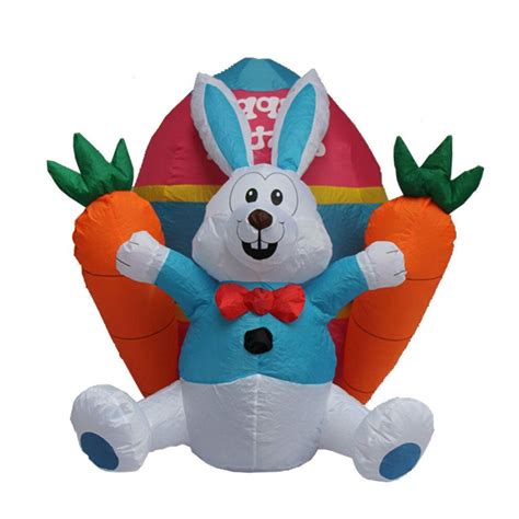 Easter Inflatable Bunny Decoration, Outdoor Holiday Easter Rabbit