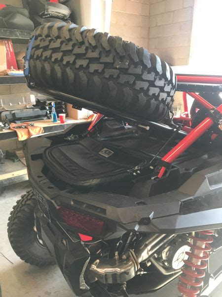 RZR Spare Tire Rack Combo Kit with Ao cooler 38 pack | SXS ADDICTS ...