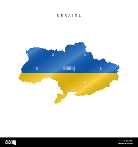 Detailed waving flag map of Ukraine. map with masked flag Stock Photo ...