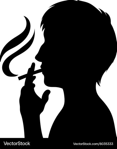 People Smoking Clipart