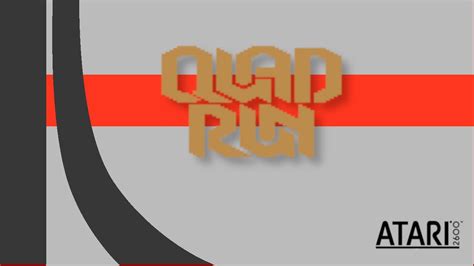 Atari 2600 Gameplay: QuadRun - YouTube