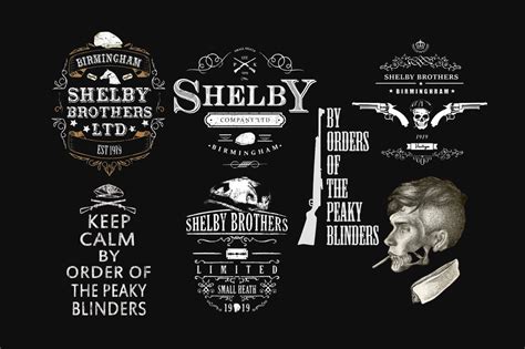 7 Peaky Blinders Logos PSD / PNG / JPG - Etsy