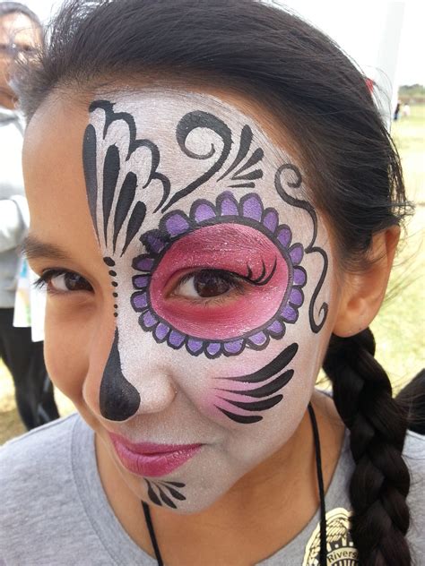 Resultado de imagen de face painting dia de los muertos | Halloween makeup for kids, Halloween ...