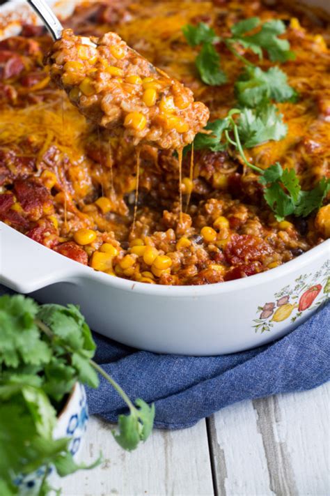 Vegetarian Enchilada and Beans Casserole | a Love a fare