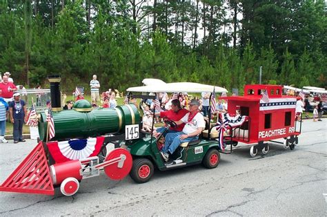 golf carts, golf cart parade, july 4th parade, parade, train, summer ...