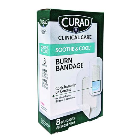 Highmark Wholecare OTC Store. Curad soothe & cool assorted burn bandages 8 ct.