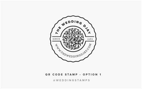 Design a round qr code stamp, logo, badge by Weddingstamps