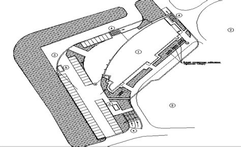 Mall parking with landscaping with general layout dwg file