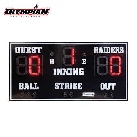 ScoreBoards.com BA-7109-2 Baseball Scoreboard - Olympian LED